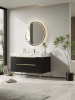 35.4" Free Standing Single Bathroom Vanity with Faux Marble Top