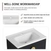 28 Inch Soft Close Doors Bathroom Vanity With Sink, For Small Bathroom(KD-Packing)