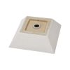 16"x16" Square White Ceramic Vessel Sink Countertop,Above Counter Bathroom Vanity Sink