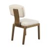 Armless Upholstered Dining Chair Set of 2