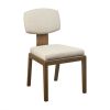 Armless Upholstered Dining Chair Set of 2