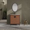 30 "Bathroom Vanity, 2 doors, Bathroom Cabinet Vanity Freestanding Cabinet Engineered Wood with sink