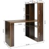 2 in 1 computer desk/ L-shape Desktop with shelves