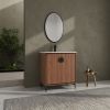 30 "Bathroom Vanity, 2 doors, Bathroom Cabinet Vanity Freestanding Cabinet Engineered Wood with sink