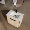 30 Inch Bathroom Vanity Base with basin, Storage Cabinet with Doors, Engineered Wood