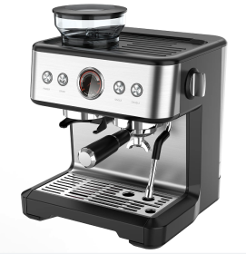 coffee grinding machine.  20Bar 1 cup / 2 cups mechanical button + instrument number, 2300W, steam type, powder hammer 58mm, 30 level grinding setting (PSCM7060: PSCM7060)