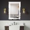 Frameless Rectangular LED Light Bathroom Vanity Mirror