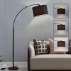 Arc floor lamps for living room, Dimmable Floor Lamp with Adjustable Head, Black Finish Modern Floor Lamp, Over Couch Tall