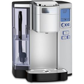 Coffee Maker, Single Serve 72-Ounce Reservoir Coffee Machine, Programmable Brewing & Hot Water Dispenser, Stainless Steel (Color: Silver72 oz)