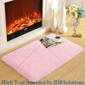 8*10, Area Rug for Livingroom Bedroom Dorm Home Decorative, Non-Slip Plush Fluffy Furry Fur Rugs Comfy (Color: Pink, size: 8 X 10 Feet)