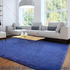 8*10, Area Rug for Livingroom Bedroom Dorm Home Decorative, Non-Slip Plush Fluffy Furry Fur Rugs Comfy (Color: Light Navy, size: 8 X 10 Feet)