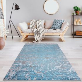 Jersey Area Rugs, Carpets For Livingroom, 7x10 Area Rugs ,3984 Grey-Blue (Color: as Pic)