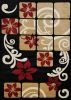 Jersey Area Rugs, Carpets For Livingroom, 7x10 Area Rugs ,3005 Black