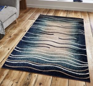 Jersey Area Rugs, Carpets For Livingroom, 5x7 Area Rugs ,3001 Blue (Color: as Pic)