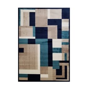 Jersey Area Rugs, Carpets For Livingroom, 5x7 Area Rugs ,3007 Blue (Color: as Pic)