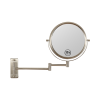 8-inch Wall Mounted Makeup Vanity Mirror, 1X / 10X Magnification Mirror, 360Â° Swivel with Extension Arm