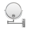 8-inch Wall Mounted Makeup Vanity Mirror, 1X / 10X Magnification Mirror, 360Â° Swivel with Extension Arm