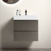 Alice 24" Gray Bathroom Vanity with Sink, Large Storage Wall Mounted Floating Bathroom Vanity for Modern Bathroom