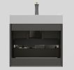 Alice 24" Gray Bathroom Vanity with Sink, Large Storage Wall Mounted Floating Bathroom Vanity for Modern Bathroom