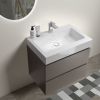 Alice 24" Gray Bathroom Vanity with Sink, Large Storage Wall Mounted Floating Bathroom Vanity for Modern Bathroom