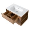 30" Wall Mounting Bathroom Vanity With Gel Sink