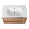 30" Wall Mounting Bathroom Vanity With Gel Sink