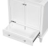 30" Bathroom Vanity with Sink Combo, Multi-functional Bathroom Cabinet with Doors and Drawer, Solid Frame and MDF Board