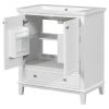 30" Bathroom Vanity with Sink Combo, Multi-functional Bathroom Cabinet with Doors and Drawer, Solid Frame and MDF Board