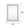 7 Size LED Bathroom Mirror Wall Mounted Vanity Mirror Anti-Fog Mirror Dimmable Lights with Touch Switch(Horizontal/Vertical)