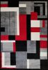 Jersey Area Rugs, Carpets For Livingroom, 5x7 Area Rugs ,3006 Black-Grey