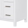 [Cabinet Only] 36" White Bathroom Vanity(Sink not included)