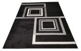 Jersey Area Rugs, Carpets For Livingroom, 7x10 Area Rugs ,1925 Black-Grey