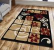 Jersey Area Rugs, Carpets For Livingroom, 7x10 Area Rugs ,3005 Black