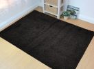 Shaggy Area Rugs, Carpets For Livingroom, 5x7 Area Rugs ,Shaggy Black