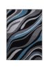 Jersey Area Rugs, Carpets For Livingroom, 7x10 Area Rugs ,1125 Blue-Grey