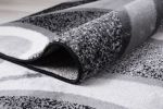 Jersey Area Rugs, Carpets For Livingroom, 7x10 Area Rugs ,3988 Black-Grey