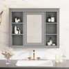 35'' x 27.5'' Medicine Cabinet, Wall Mounted Bathroom Storage Cabinet, Modern Bathroom Wall Cabinet with Mirror