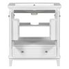 30" Bathroom Vanity with Sink Combo, Multi-functional Bathroom Cabinet with Doors and Drawer, Solid Frame and MDF Board