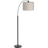 Arc floor lamps for living room, Dimmable Floor Lamp with Adjustable Head, Black Finish Modern Floor Lamp, Over Couch Tall