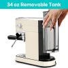 Espresso Machine 20 Bar, Espresso Maker with Milk Frother Steam Wand, Stainless Steel Espresso Coffee Machine