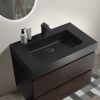 Alice 30" Walnut Bathroom Vanity with Sink, Large Storage Wall Mounted Floating Bathroom Vanity for Modern Bathroom