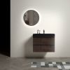 Alice 30" Walnut Bathroom Vanity with Sink, Large Storage Wall Mounted Floating Bathroom Vanity for Modern Bathroom