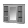 35'' x 27.5'' Medicine Cabinet, Wall Mounted Bathroom Storage Cabinet, Modern Bathroom Wall Cabinet with Mirror