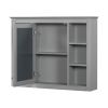 35'' x 27.5'' Medicine Cabinet, Wall Mounted Bathroom Storage Cabinet, Modern Bathroom Wall Cabinet with Mirror